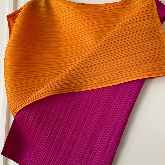 Issey Miyake Orange and Pink 2 pc. Set JP 3 - Picture 2 of 5